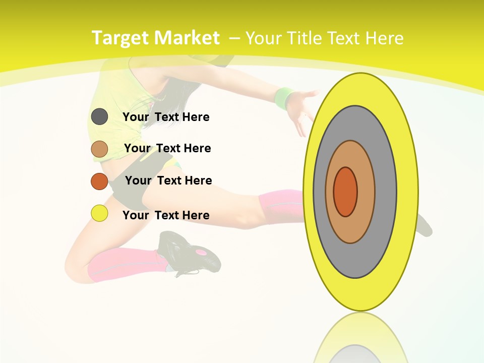 Slim Ballerina Dancer PowerPoint Template