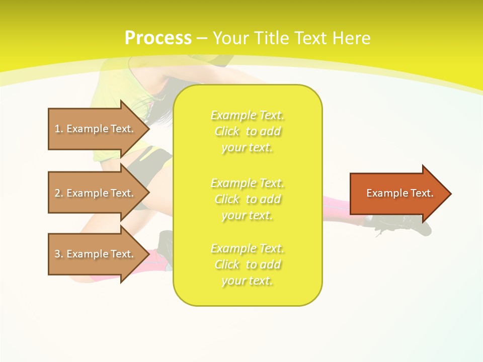 Slim Ballerina Dancer PowerPoint Template