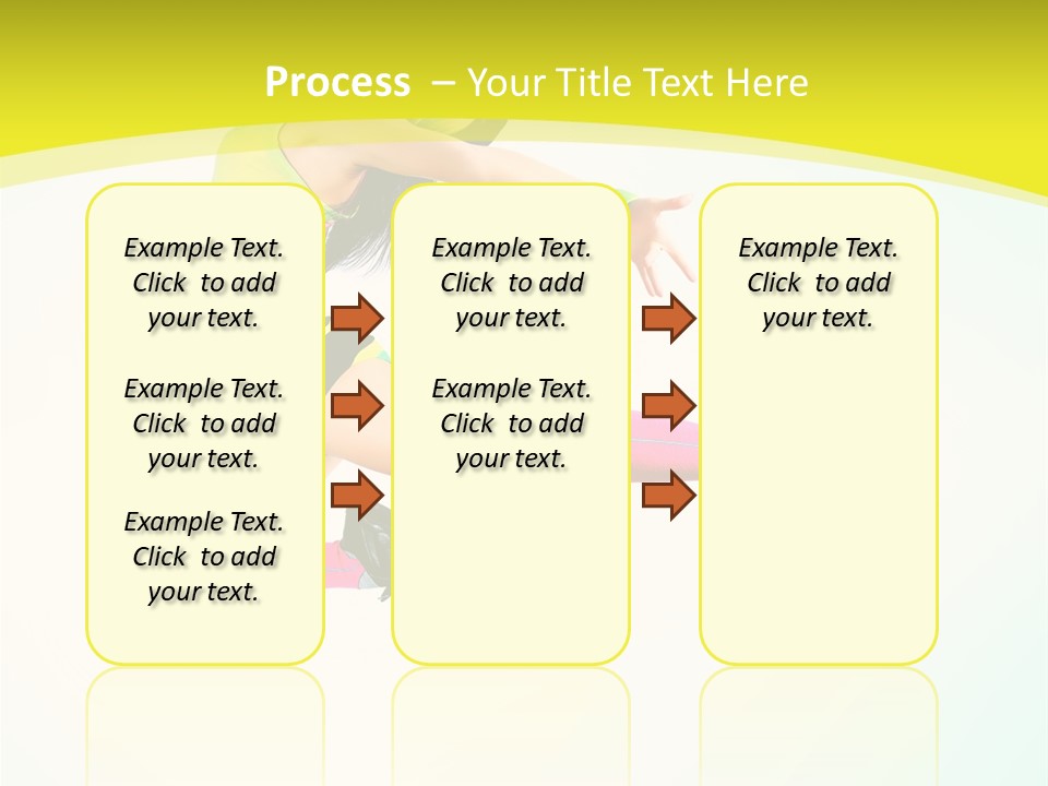 Slim Ballerina Dancer PowerPoint Template