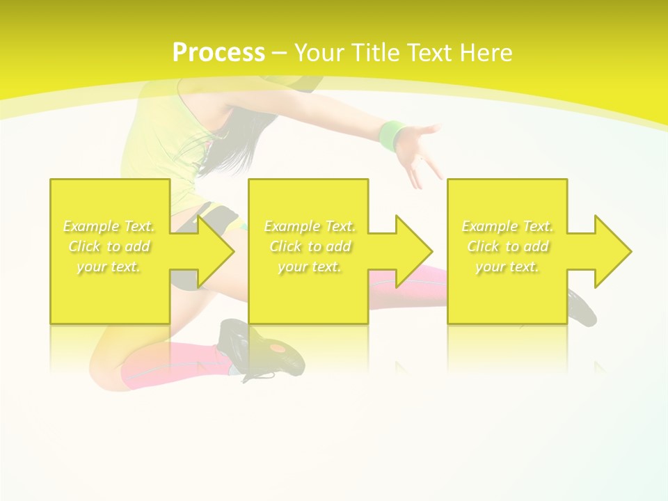 Slim Ballerina Dancer PowerPoint Template