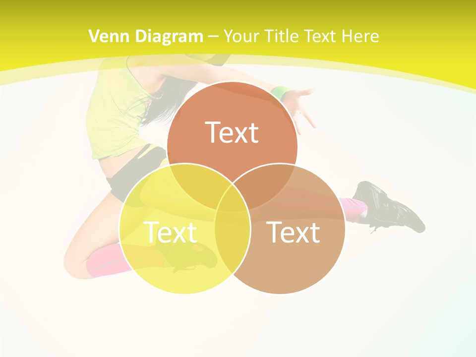 Slim Ballerina Dancer PowerPoint Template