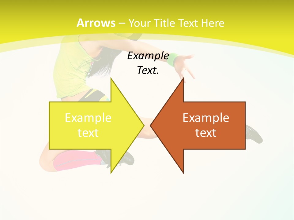 Slim Ballerina Dancer PowerPoint Template