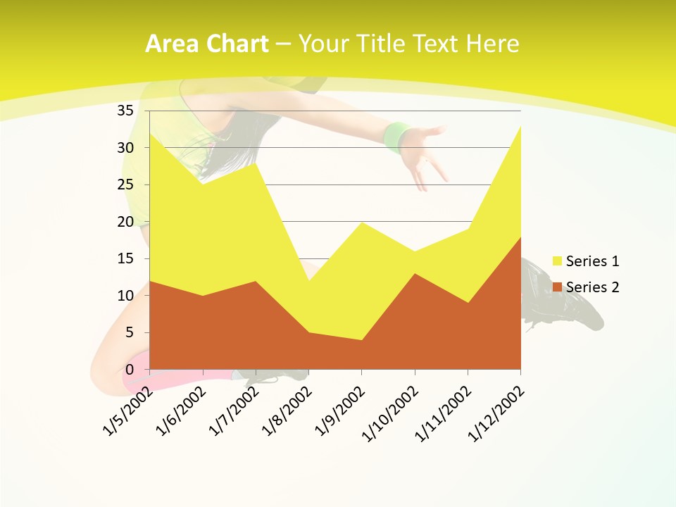 Slim Ballerina Dancer PowerPoint Template