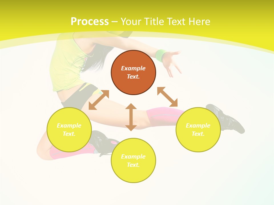 Slim Ballerina Dancer PowerPoint Template