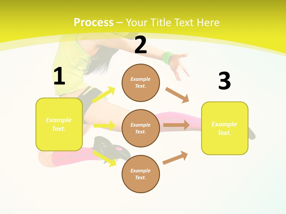 Slim Ballerina Dancer PowerPoint Template