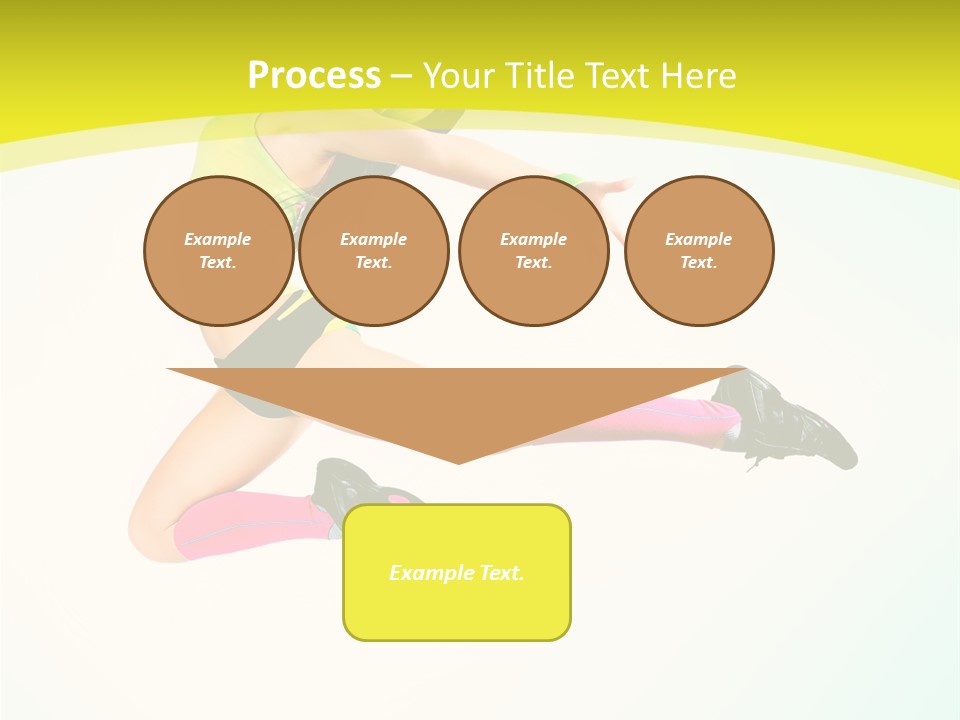 Slim Ballerina Dancer PowerPoint Template