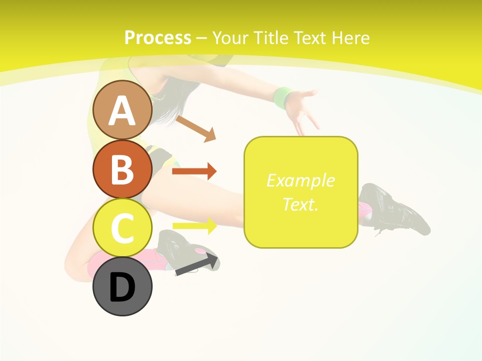 Slim Ballerina Dancer PowerPoint Template