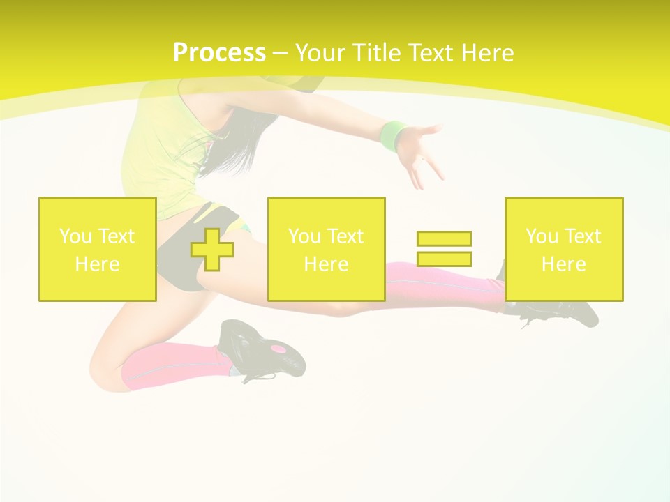 Slim Ballerina Dancer PowerPoint Template