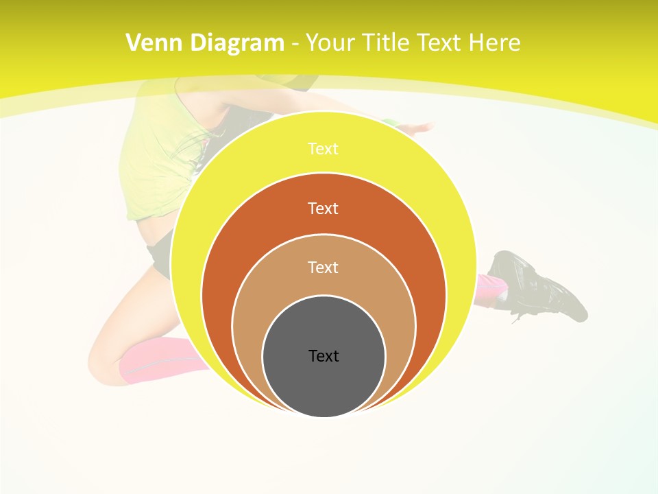 Slim Ballerina Dancer PowerPoint Template