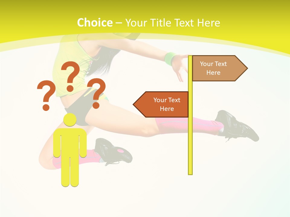 Slim Ballerina Dancer PowerPoint Template