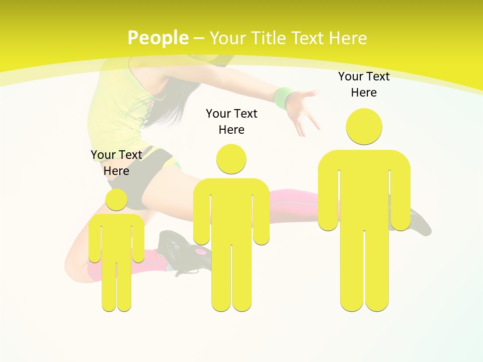 Slim Ballerina Dancer PowerPoint Template