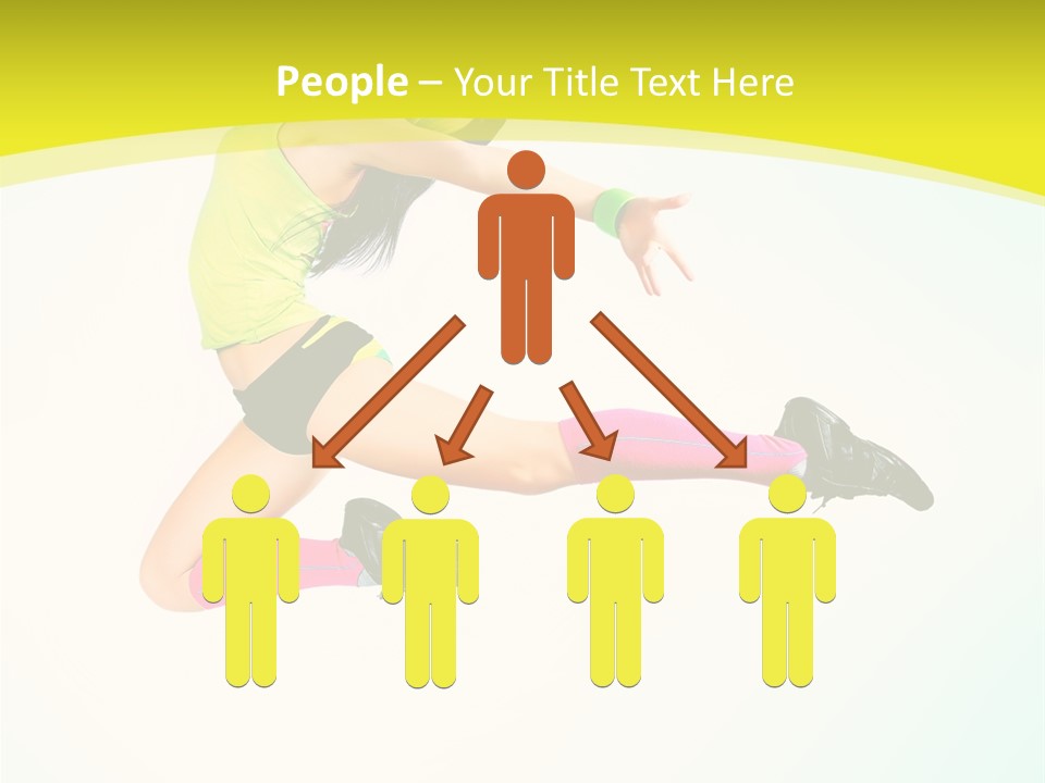 Slim Ballerina Dancer PowerPoint Template