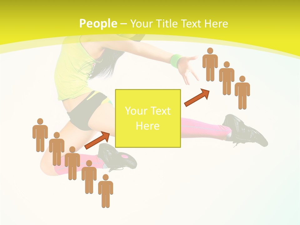 Slim Ballerina Dancer PowerPoint Template