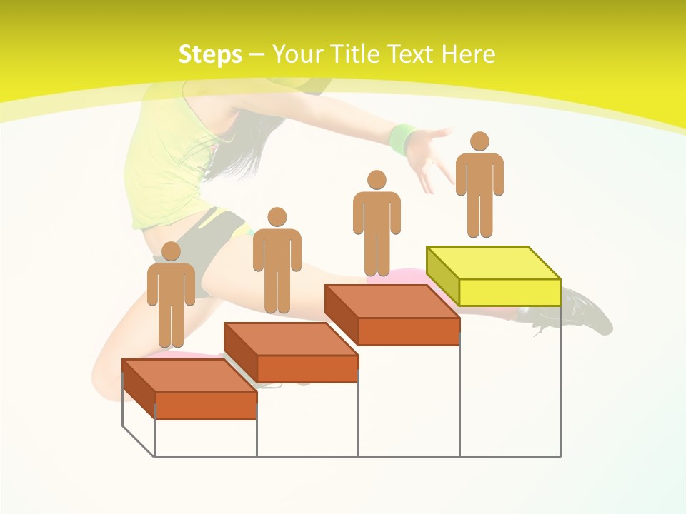 Slim Ballerina Dancer PowerPoint Template