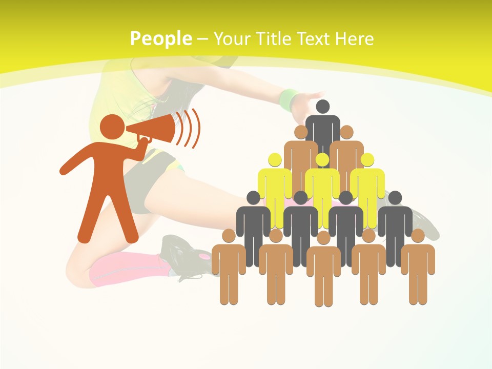 Slim Ballerina Dancer PowerPoint Template