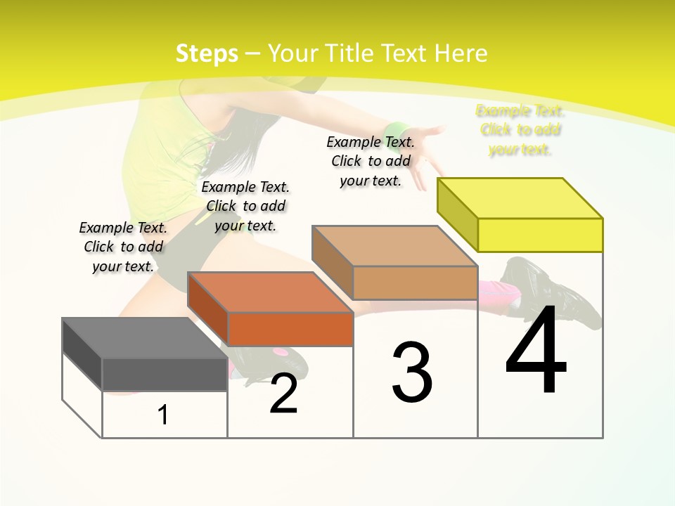 Slim Ballerina Dancer PowerPoint Template