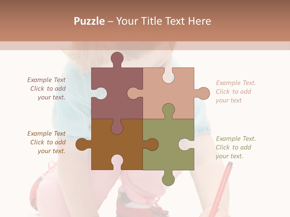 Draw Marker Childhood PowerPoint Template