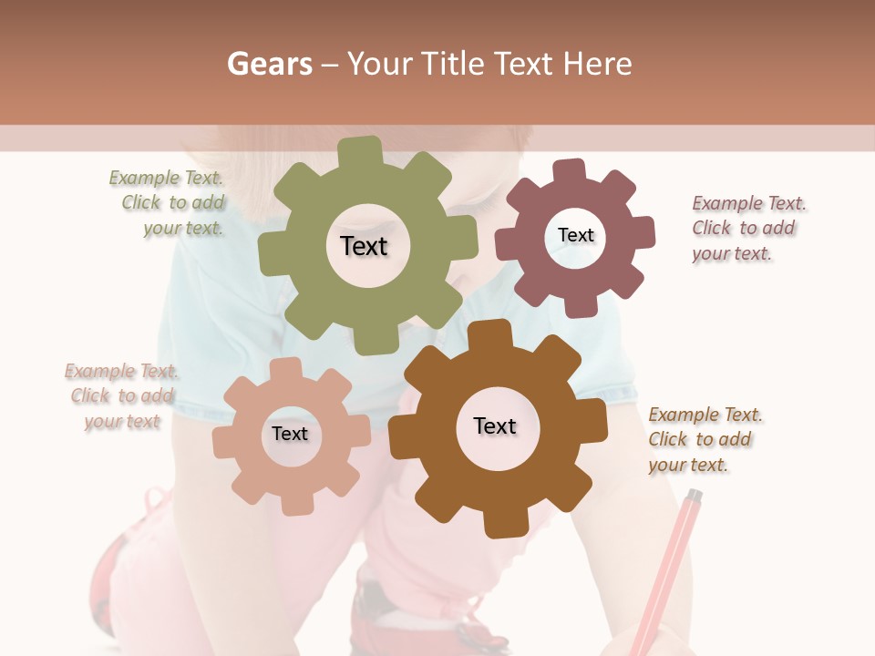 Draw Marker Childhood PowerPoint Template