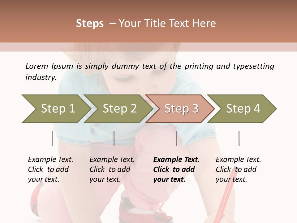Draw Marker Childhood PowerPoint Template