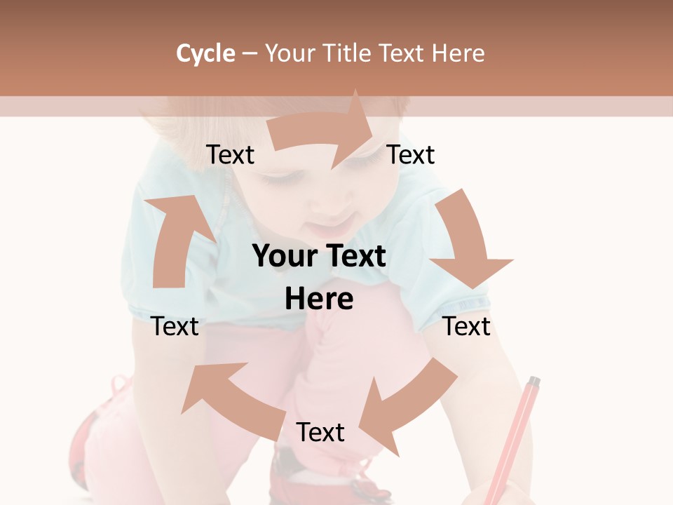 Draw Marker Childhood PowerPoint Template