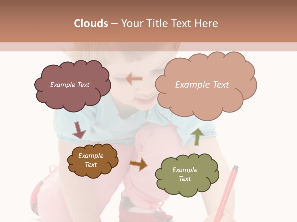 Draw Marker Childhood PowerPoint Template