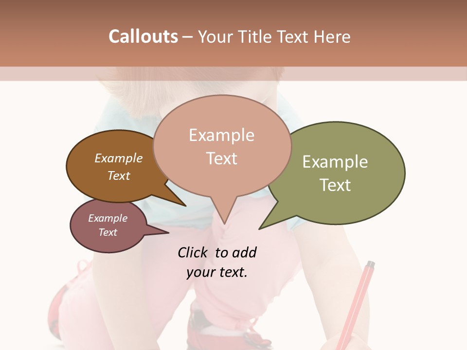 Draw Marker Childhood PowerPoint Template