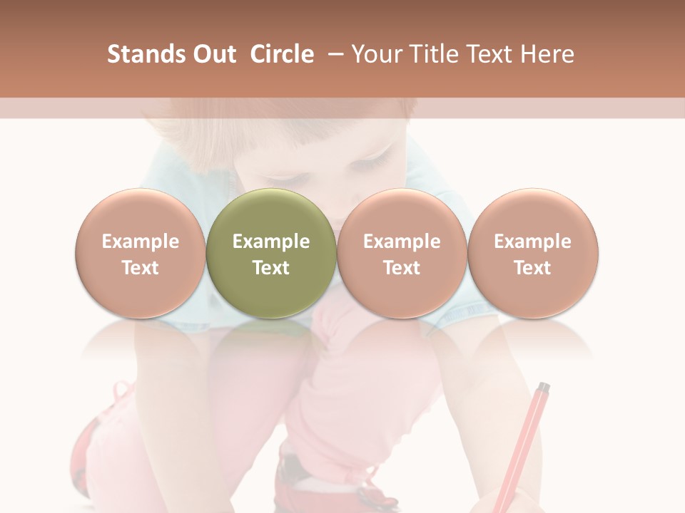 Draw Marker Childhood PowerPoint Template