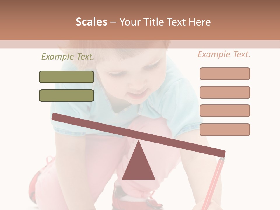 Draw Marker Childhood PowerPoint Template