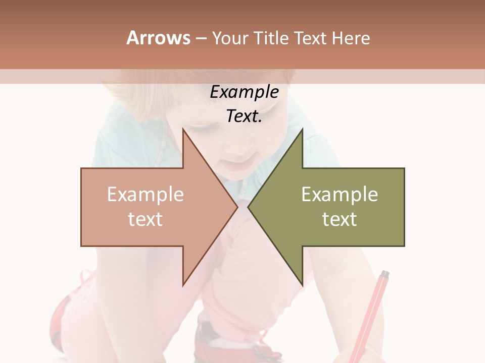 Draw Marker Childhood PowerPoint Template