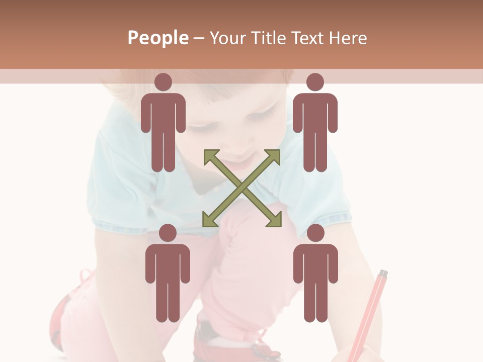 Draw Marker Childhood PowerPoint Template