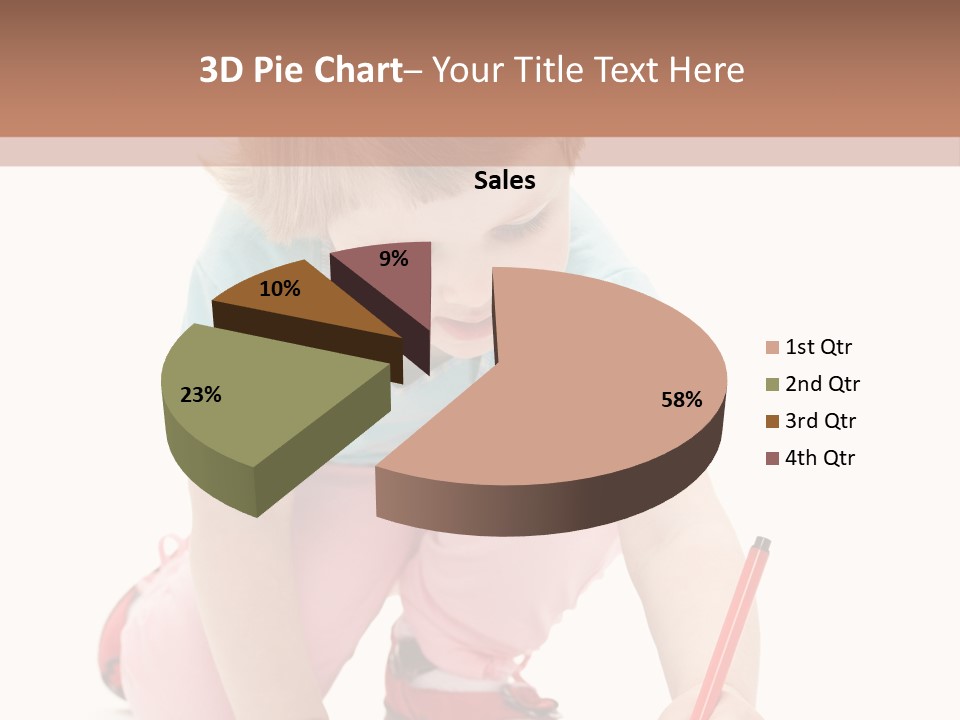 Draw Marker Childhood PowerPoint Template