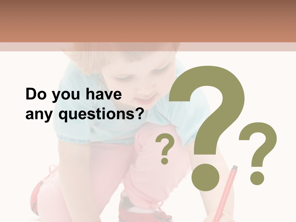 Draw Marker Childhood PowerPoint Template