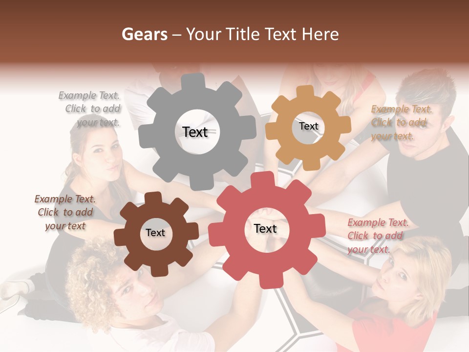 Men Football Happy PowerPoint Template