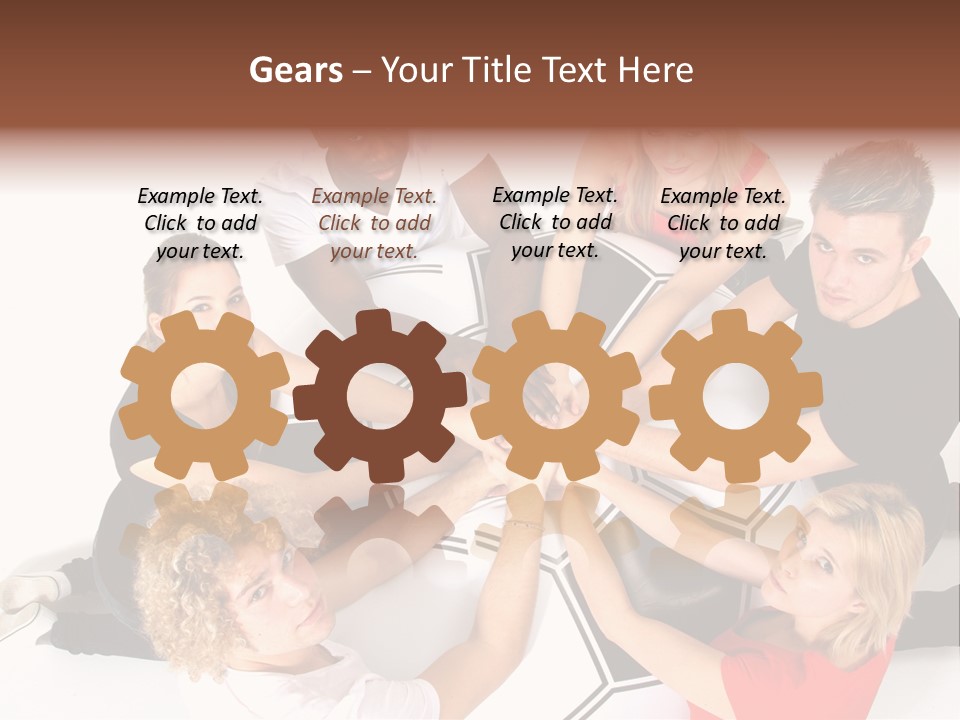 Men Football Happy PowerPoint Template