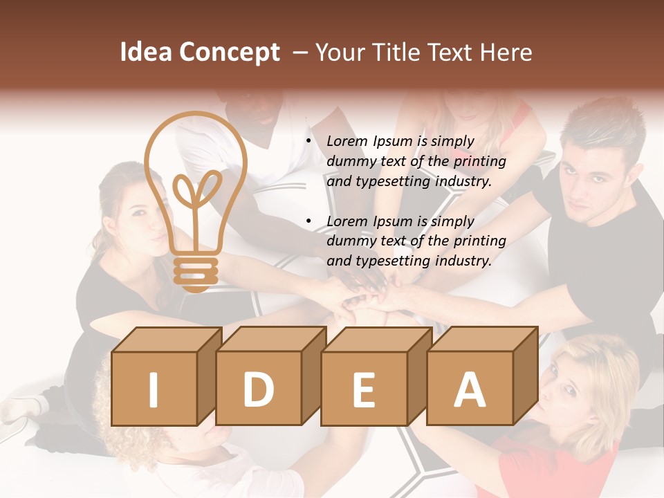 Men Football Happy PowerPoint Template