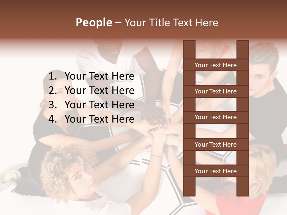 Men Football Happy PowerPoint Template