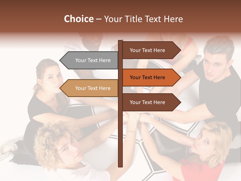 Men Football Happy PowerPoint Template