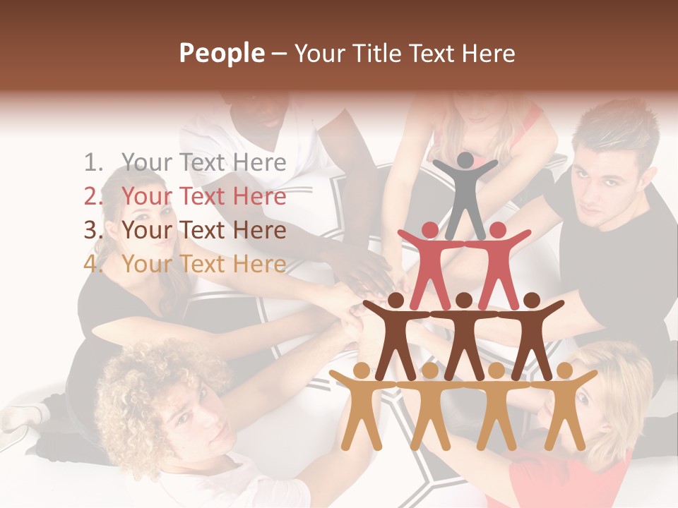 Men Football Happy PowerPoint Template