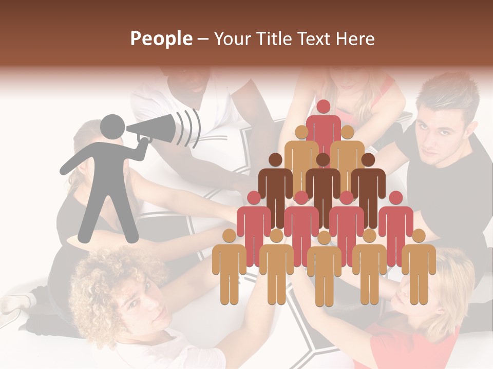 Men Football Happy PowerPoint Template