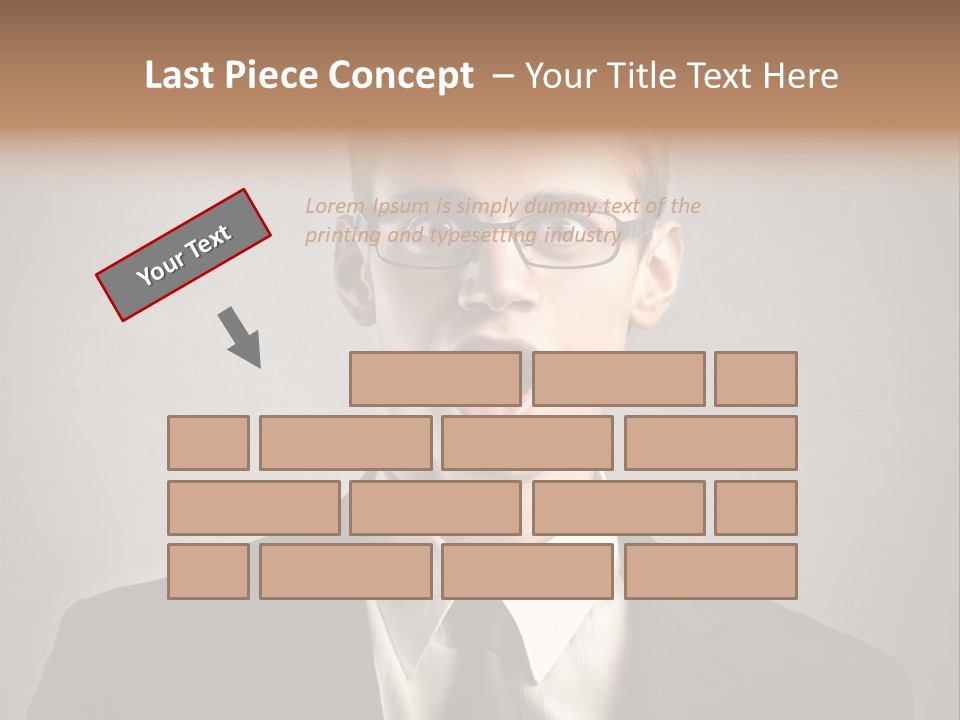 Businessman Wonder Work PowerPoint Template