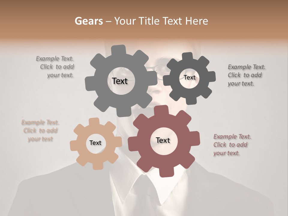 Businessman Wonder Work PowerPoint Template