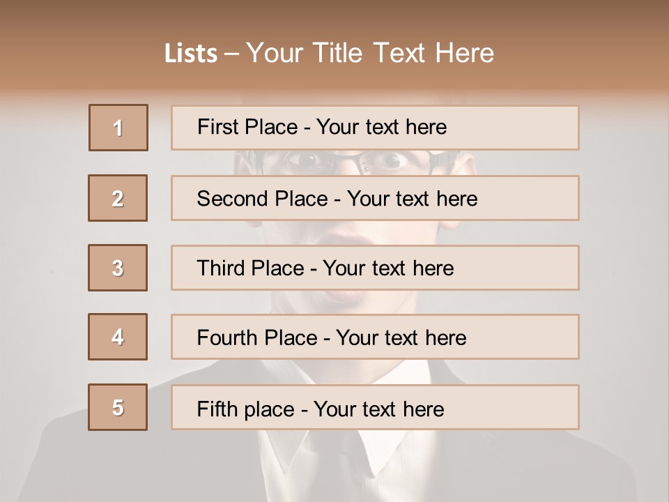 Businessman Wonder Work PowerPoint Template