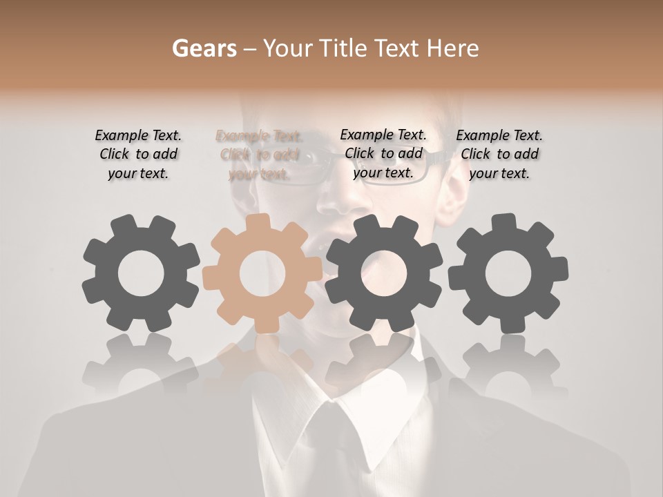 Businessman Wonder Work PowerPoint Template