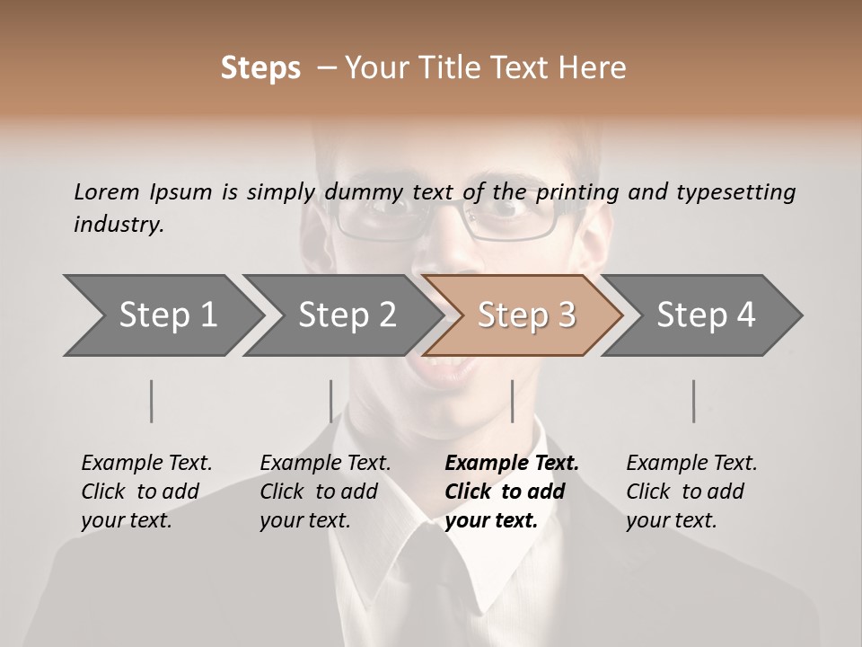 Businessman Wonder Work PowerPoint Template
