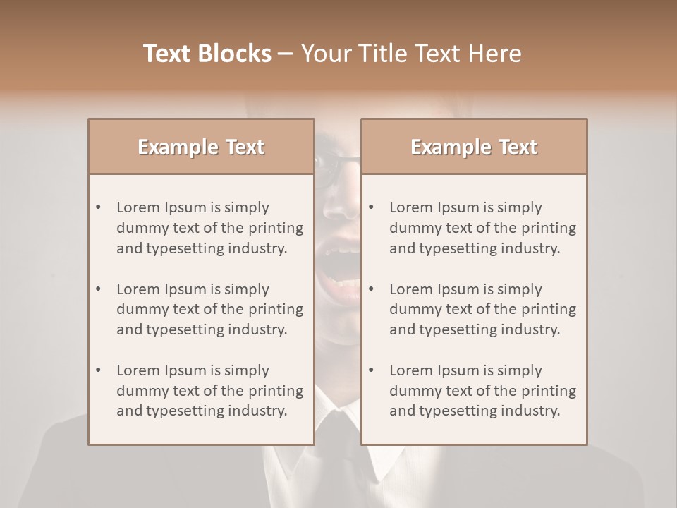 Businessman Wonder Work PowerPoint Template