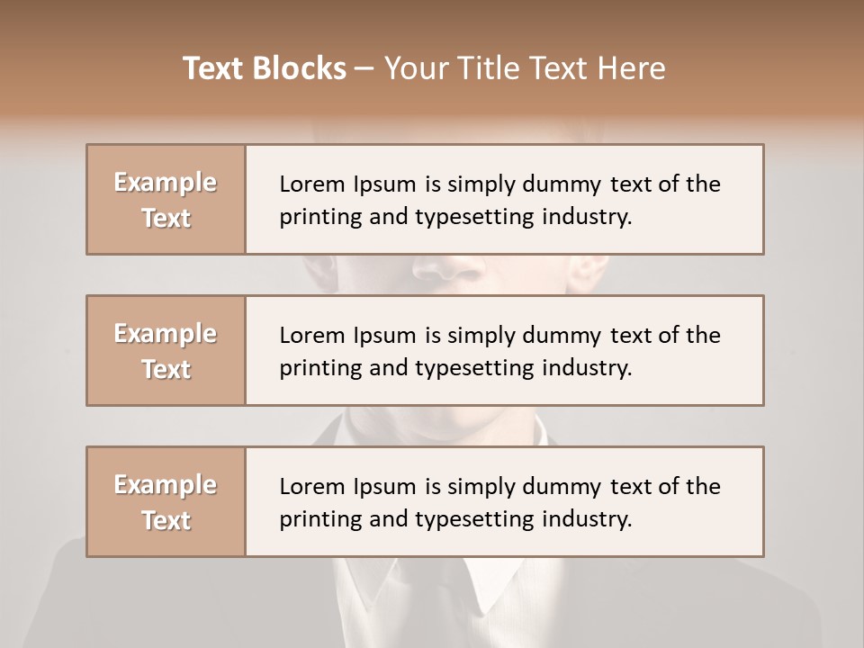 Businessman Wonder Work PowerPoint Template