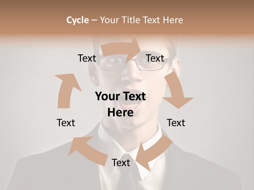 Businessman Wonder Work PowerPoint Template