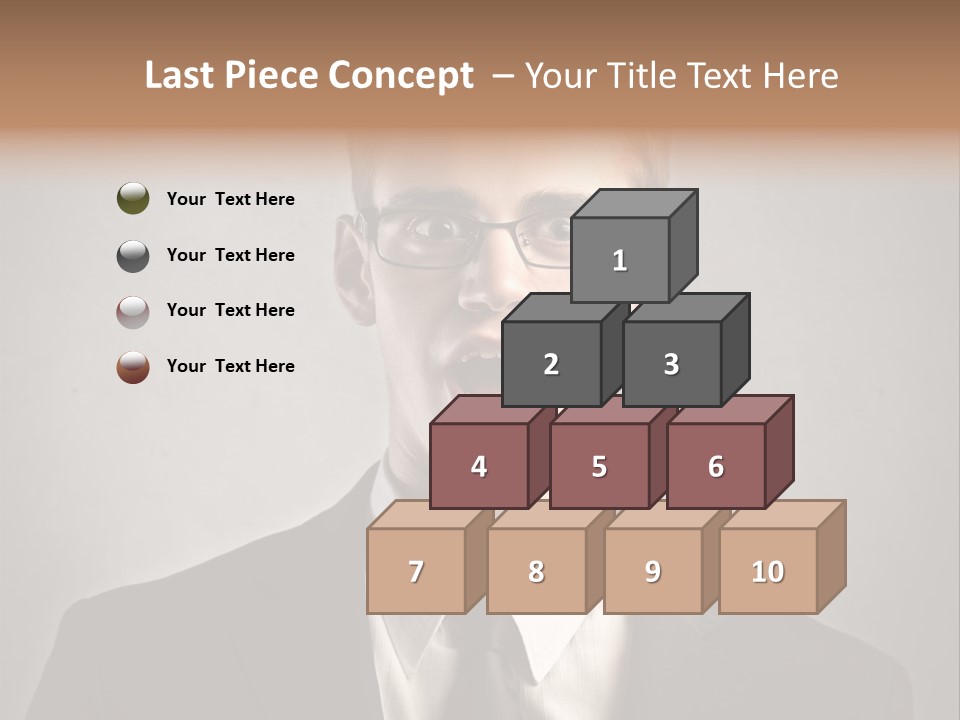 Businessman Wonder Work PowerPoint Template