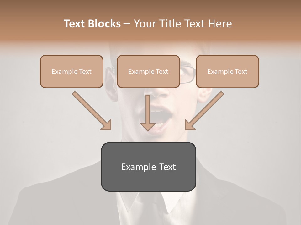 Businessman Wonder Work PowerPoint Template
