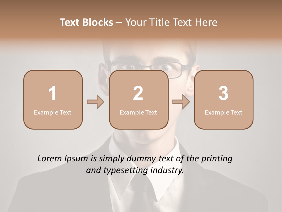 Businessman Wonder Work PowerPoint Template